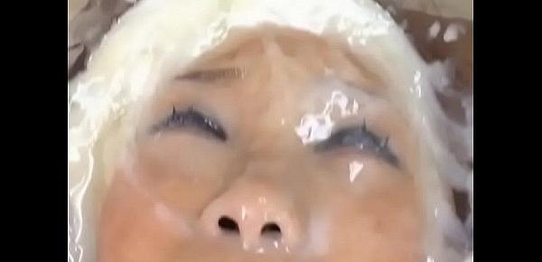  cum in eyes and face